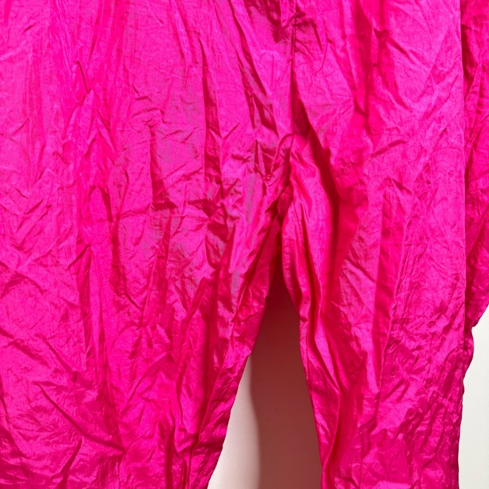 Bright Hot Pink Retro Vintage 80s Track Pants - Picture 4 of 5